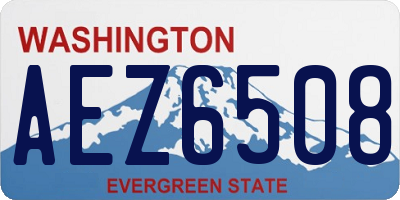 WA license plate AEZ6508