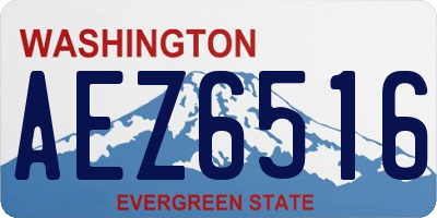 WA license plate AEZ6516