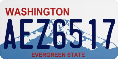 WA license plate AEZ6517