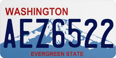 WA license plate AEZ6522