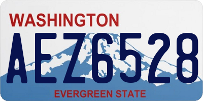 WA license plate AEZ6528
