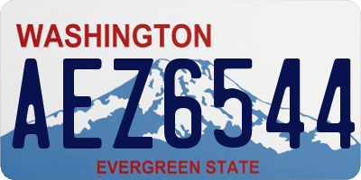 WA license plate AEZ6544