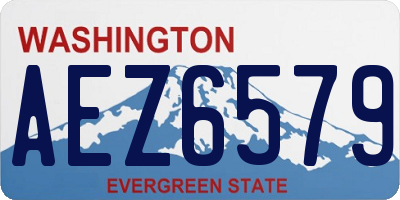 WA license plate AEZ6579
