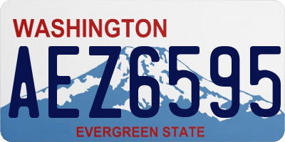 WA license plate AEZ6595
