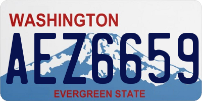 WA license plate AEZ6659