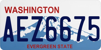 WA license plate AEZ6675