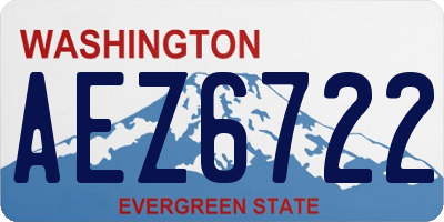 WA license plate AEZ6722