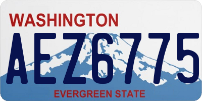 WA license plate AEZ6775