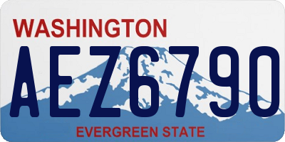 WA license plate AEZ6790