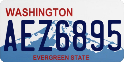 WA license plate AEZ6895