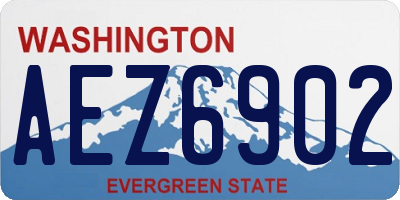 WA license plate AEZ6902