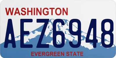 WA license plate AEZ6948