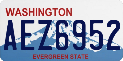 WA license plate AEZ6952