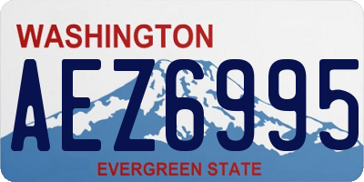 WA license plate AEZ6995