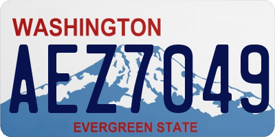 WA license plate AEZ7049