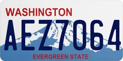 WA license plate AEZ7064