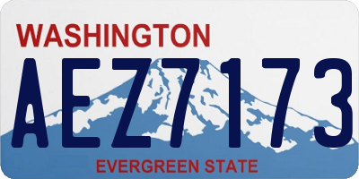 WA license plate AEZ7173