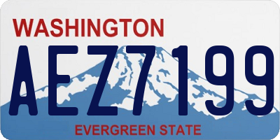 WA license plate AEZ7199