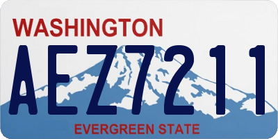 WA license plate AEZ7211