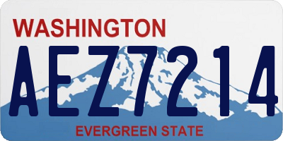 WA license plate AEZ7214