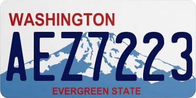 WA license plate AEZ7223