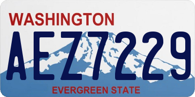 WA license plate AEZ7229