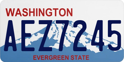 WA license plate AEZ7245