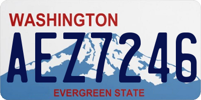 WA license plate AEZ7246