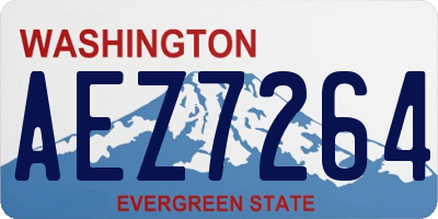 WA license plate AEZ7264