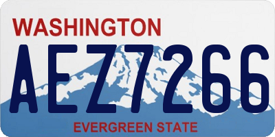 WA license plate AEZ7266