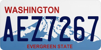 WA license plate AEZ7267