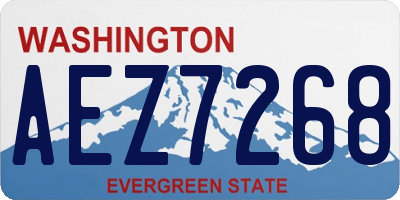 WA license plate AEZ7268