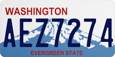 WA license plate AEZ7274