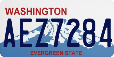 WA license plate AEZ7284