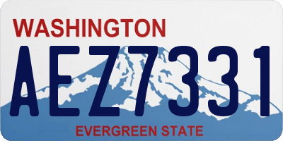 WA license plate AEZ7331