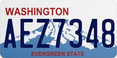 WA license plate AEZ7348