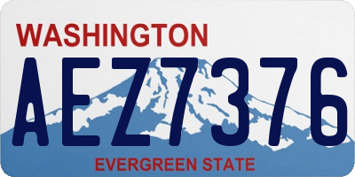 WA license plate AEZ7376