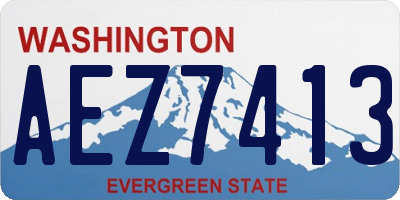 WA license plate AEZ7413