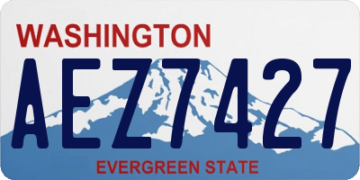 WA license plate AEZ7427