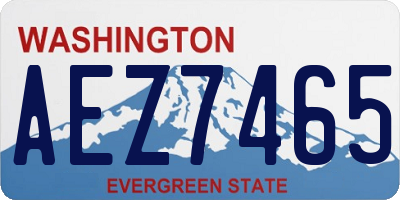 WA license plate AEZ7465