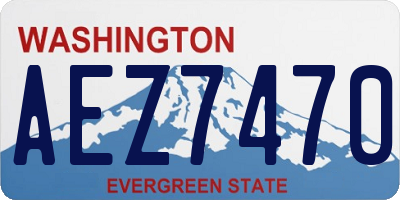 WA license plate AEZ7470