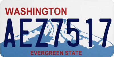 WA license plate AEZ7517