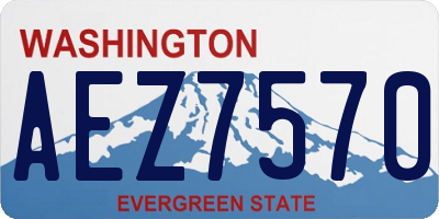 WA license plate AEZ7570