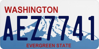 WA license plate AEZ7741