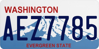 WA license plate AEZ7785