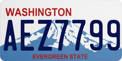 WA license plate AEZ7799