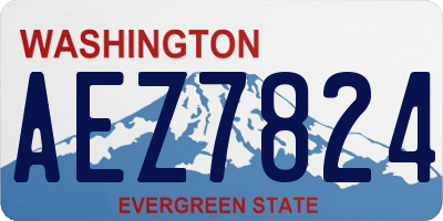 WA license plate AEZ7824