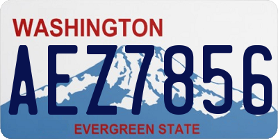 WA license plate AEZ7856