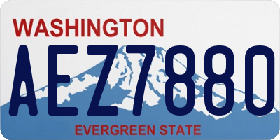 WA license plate AEZ7880