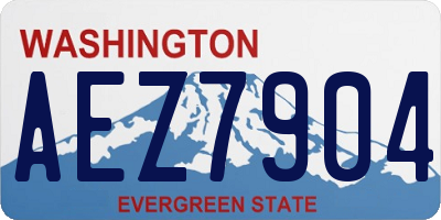 WA license plate AEZ7904